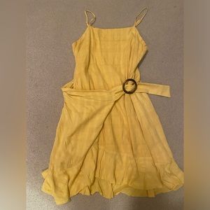 Yellow Mini Sundress, Size L, American Eagle